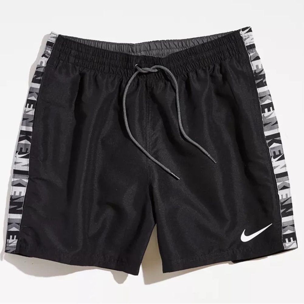Nike Men's Black Tape 5” Volley Short Athletic Activewear Swim Summer